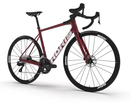Vélo de route Unisexe L'ENDURANCE 105 Rouge Grenat