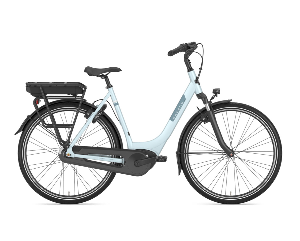 Vélo électrique urbain Femme PARIS C7 HMB 400WH Bleu Glace