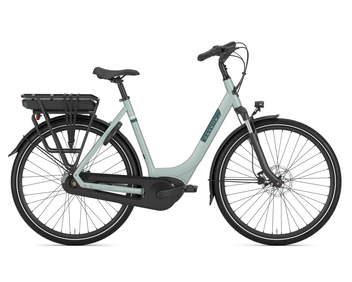 Vélo électrique urbain Femme PARIS C7 HMB M 500WH Vert Olive Clair
