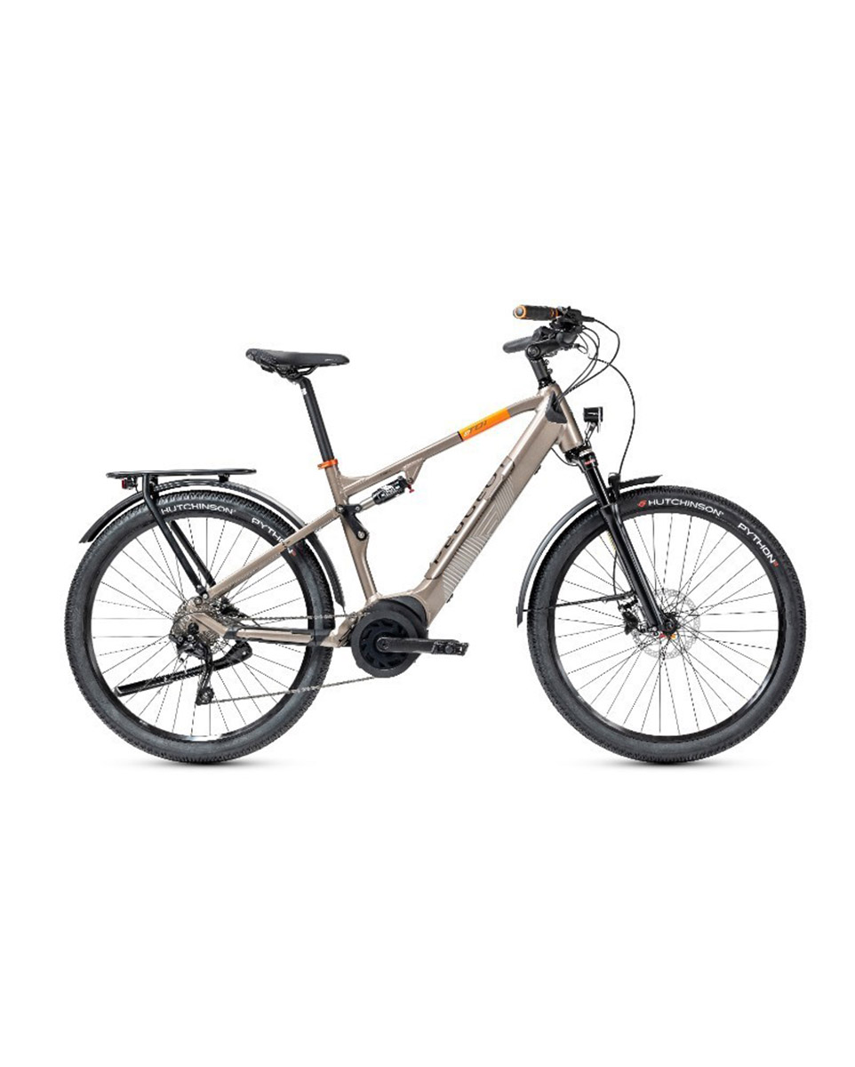 VTC électrique Unisexe ET01 FS CROSSOVER EQ POWERTUBE ACTIVE PLUS 500 Wh Brun
